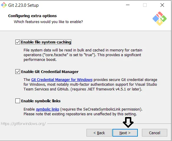 Installer: extra options